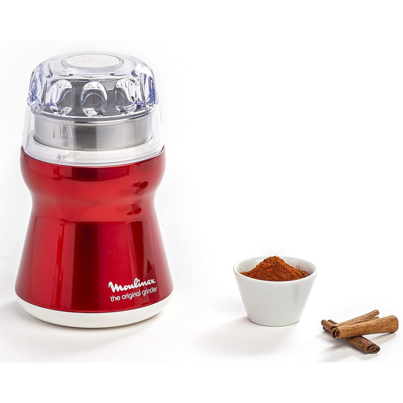 MOULINEX Moulin à café DEHLI rouge AR110510