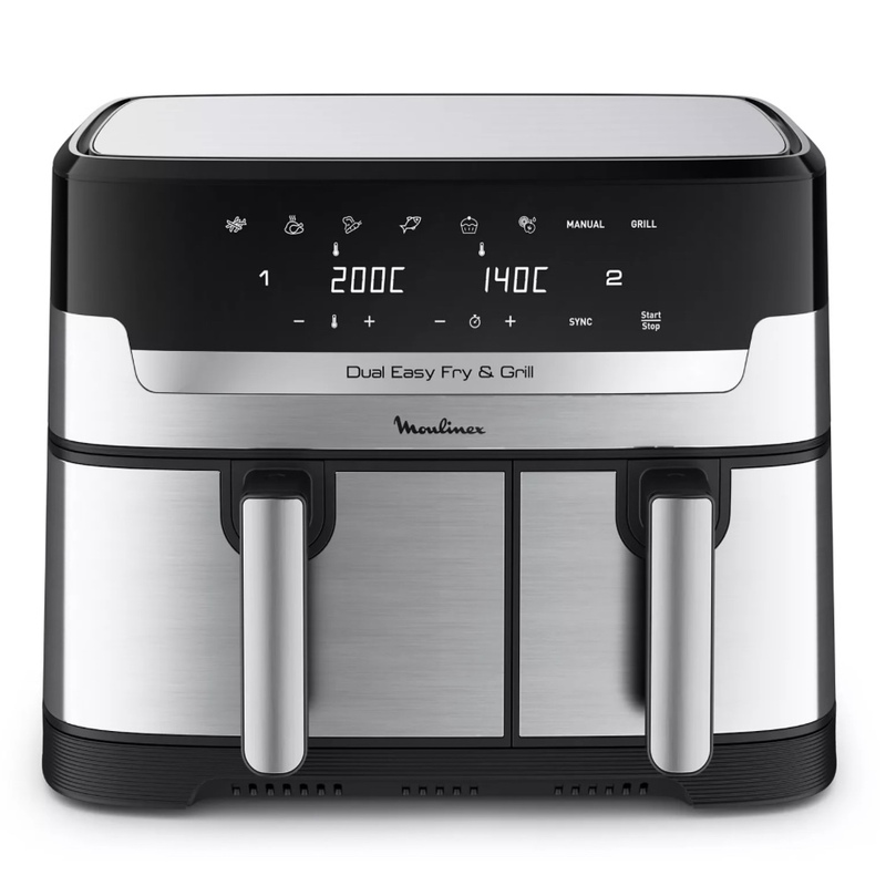 Airfryer MOULINEX Air Dual Easy Fry 8.3L Inox