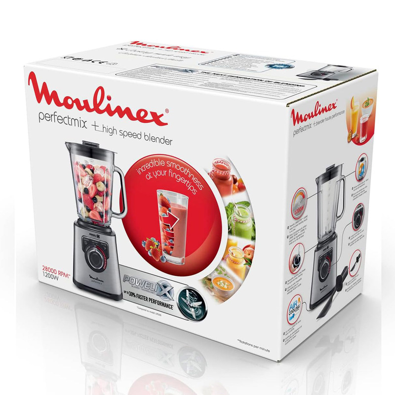 MOULINEX Blender PerfectMix  noiro 1.5L 1200W LM871D10