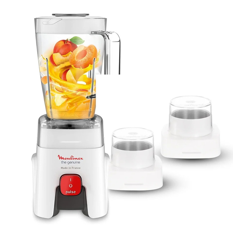 MOULINEX Blender GENUINE 1.5L 550W 1Vitesse   Moulin   Mini hachoir Pulse LM242B25