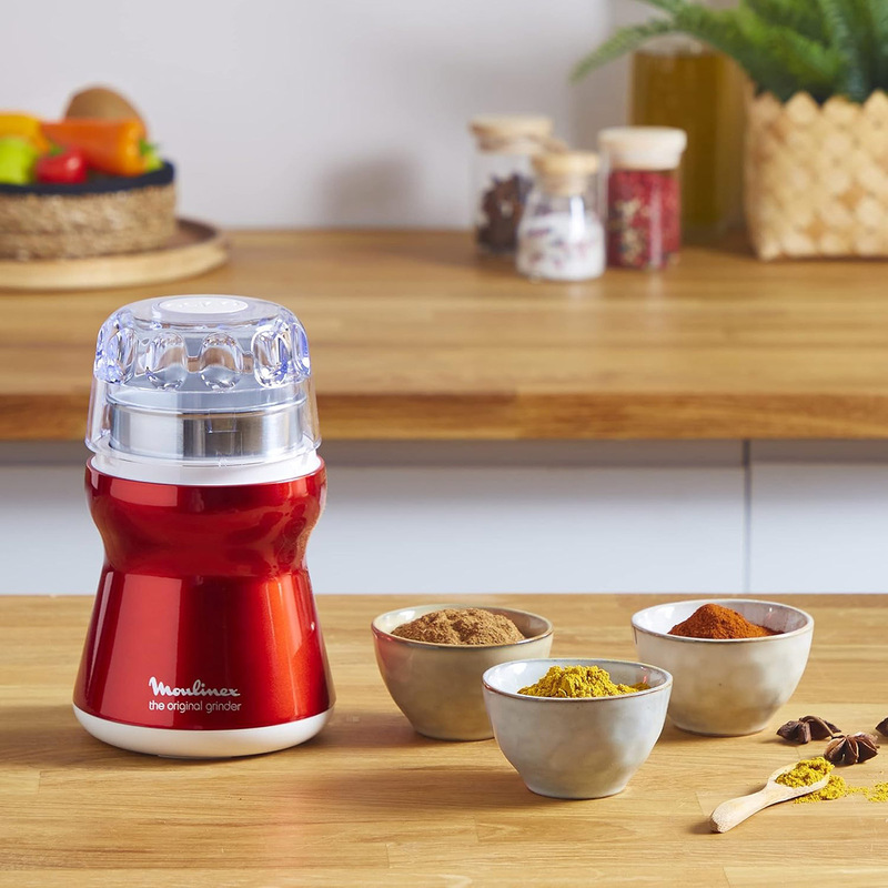 MOULINEX Moulin à café DEHLI rouge AR110510